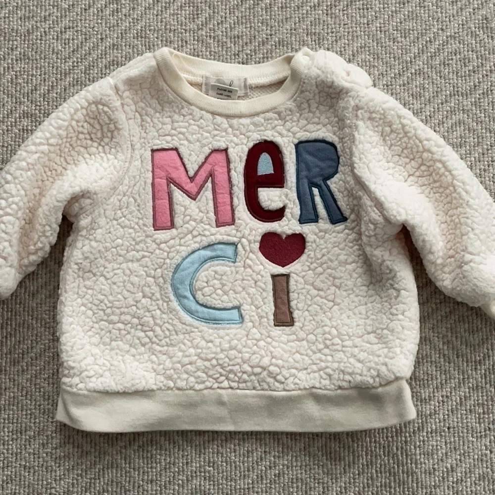 Peek Essentials Sherpa Merci Sweatshirt and Leggings 3-6M